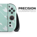 Bohemian Arrows on Mint // Premium Vinyl Wrap Skin Kit Compatible with the Nintendo Switch 2