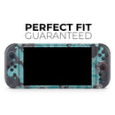 Bright Blue Accented Flower Illustration // Premium Vinyl Wrap Skin Kit Compatible with the Nintendo Switch 2