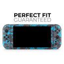 Bright Blue and Gray Digital Camouflage // Premium Vinyl Wrap Skin Kit Compatible with the Nintendo Switch 2