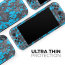 Bright Blue and Gray Digital Camouflage // Premium Vinyl Wrap Skin Kit Compatible with the Nintendo Switch 2