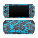 Bright Blue and Gray Digital Camouflage // Premium Vinyl Wrap Skin Kit Compatible with the Nintendo Switch 2