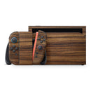 Bright Ebony Woodgrain // Premium Vinyl Wrap Skin Kit Compatible with the Nintendo Switch 2
