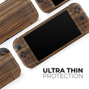 Bright Ebony Woodgrain // Premium Vinyl Wrap Skin Kit Compatible with the Nintendo Switch 2
