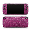 Bright Magenta Aligator Skin // Premium Vinyl Wrap Skin Kit Compatible with the Nintendo Switch 2