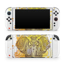 Bright Orange Ethnic Elephant // Premium Vinyl Wrap Skin Kit Compatible with the Nintendo Switch 2