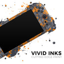 Bright Orange and Gray Digital Camouflage // Premium Vinyl Wrap Skin Kit Compatible with the Nintendo Switch 2