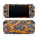 Bright Orange and Gray Digital Camouflage // Premium Vinyl Wrap Skin Kit Compatible with the Nintendo Switch 2