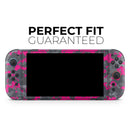 Bright Pink V2 and Gray Digital Camouflage // Premium Vinyl Wrap Skin Kit Compatible with the Nintendo Switch 2