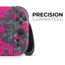 Bright Pink V2 and Gray Digital Camouflage // Premium Vinyl Wrap Skin Kit Compatible with the Nintendo Switch 2