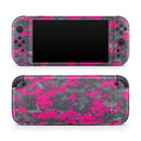 Bright Pink V2 and Gray Digital Camouflage // Premium Vinyl Wrap Skin Kit Compatible with the Nintendo Switch 2