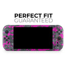 Bright Pink and Gray Digital Camouflage // Premium Vinyl Wrap Skin Kit Compatible with the Nintendo Switch 2