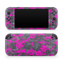 Bright Pink and Gray Digital Camouflage // Premium Vinyl Wrap Skin Kit Compatible with the Nintendo Switch 2