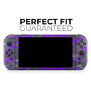 Bright Purple and Gray Digital Camouflage // Premium Vinyl Wrap Skin Kit Compatible with the Nintendo Switch 2