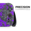 Bright Purple and Gray Digital Camouflage // Premium Vinyl Wrap Skin Kit Compatible with the Nintendo Switch 2