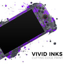 Bright Purple and Gray Digital Camouflage // Premium Vinyl Wrap Skin Kit Compatible with the Nintendo Switch 2