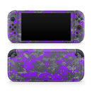 Bright Purple and Gray Digital Camouflage // Premium Vinyl Wrap Skin Kit Compatible with the Nintendo Switch 2
