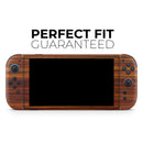 Bright Red Ebony Woodgrain // Premium Vinyl Wrap Skin Kit Compatible with the Nintendo Switch 2