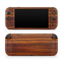 Bright Red Ebony Woodgrain // Premium Vinyl Wrap Skin Kit Compatible with the Nintendo Switch 2