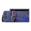 Bright Royal Blue and Gray Digital Camouflage // Premium Vinyl Wrap Skin Kit Compatible with the Nintendo Switch 2