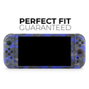 Bright Royal Blue and Gray Digital Camouflage // Premium Vinyl Wrap Skin Kit Compatible with the Nintendo Switch 2