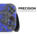 Bright Royal Blue and Gray Digital Camouflage // Premium Vinyl Wrap Skin Kit Compatible with the Nintendo Switch 2