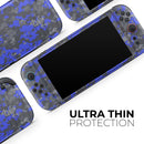 Bright Royal Blue and Gray Digital Camouflage // Premium Vinyl Wrap Skin Kit Compatible with the Nintendo Switch 2