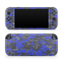 Bright Royal Blue and Gray Digital Camouflage // Premium Vinyl Wrap Skin Kit Compatible with the Nintendo Switch 2