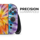 Bright Tie Dyed V1 // Premium Vinyl Wrap Skin Kit Compatible with the Nintendo Switch 2