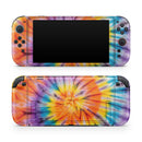 Bright Tie Dyed V1 // Premium Vinyl Wrap Skin Kit Compatible with the Nintendo Switch 2
