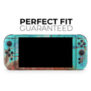 Bright Turquise Rusted Surface // Premium Vinyl Wrap Skin Kit Compatible with the Nintendo Switch 2