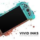 Bright Turquise Rusted Surface // Premium Vinyl Wrap Skin Kit Compatible with the Nintendo Switch 2