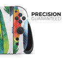 Bright Water Color Painted Feather // Premium Vinyl Wrap Skin Kit Compatible with the Nintendo Switch 2
