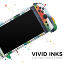 Bright Water Color Painted Feather // Premium Vinyl Wrap Skin Kit Compatible with the Nintendo Switch 2