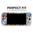 Bright White and Primary Color Paint Explosion // Premium Vinyl Wrap Skin Kit Compatible with the Nintendo Switch 2