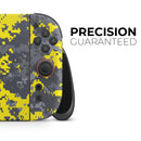 Bright Yellow and Gray Digital Camouflage // Premium Vinyl Wrap Skin Kit Compatible with the Nintendo Switch 2
