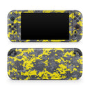 Bright Yellow and Gray Digital Camouflage // Premium Vinyl Wrap Skin Kit Compatible with the Nintendo Switch 2