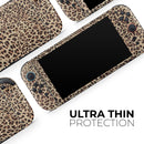 Brown Vector Leopard Print // Premium Vinyl Wrap Skin Kit Compatible with the Nintendo Switch 2