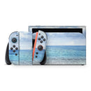 Calm Blue Sky and Sea Shore // Premium Vinyl Wrap Skin Kit Compatible with the Nintendo Switch 2