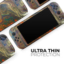 Colorful Gold Mixed Acrylic // Premium Vinyl Wrap Skin Kit Compatible with the Nintendo Switch 2