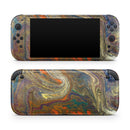 Colorful Gold Mixed Acrylic // Premium Vinyl Wrap Skin Kit Compatible with the Nintendo Switch 2