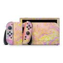 Cotton Candy Oil Mix // Premium Vinyl Wrap Skin Kit Compatible with the Nintendo Switch 2