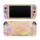 Cotton Candy Oil Mix // Premium Vinyl Wrap Skin Kit Compatible with the Nintendo Switch 2