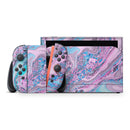 Cotton Candy Oil Mix V3 // Premium Vinyl Wrap Skin Kit Compatible with the Nintendo Switch 2