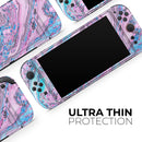 Cotton Candy Oil Mix V3 // Premium Vinyl Wrap Skin Kit Compatible with the Nintendo Switch 2