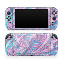 Cotton Candy Oil Mix V3 // Premium Vinyl Wrap Skin Kit Compatible with the Nintendo Switch 2