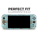 Cracked Teal Stone // Premium Vinyl Wrap Skin Kit Compatible with the Nintendo Switch 2