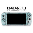 Cracked Turquise Marble Surface // Premium Vinyl Wrap Skin Kit Compatible with the Nintendo Switch 2