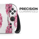 Crimson Feather Pattern // Premium Vinyl Wrap Skin Kit Compatible with the Nintendo Switch 2