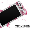 Crimson Feather Pattern // Premium Vinyl Wrap Skin Kit Compatible with the Nintendo Switch 2