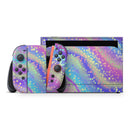 Cute Holo Confetti V1 // Premium Vinyl Wrap Skin Kit Compatible with the Nintendo Switch 2